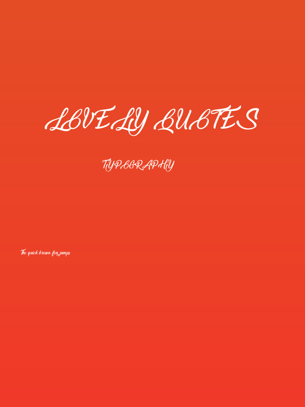 Lovely Quotes Poster