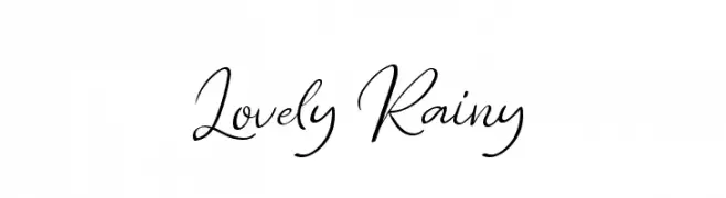 Lovely Rainy  フリーフォントのダウンロード