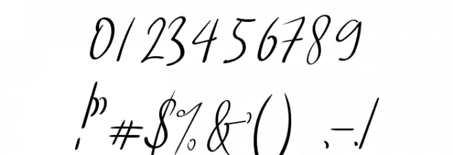 Lovely Rainy Font OTHER CHARS