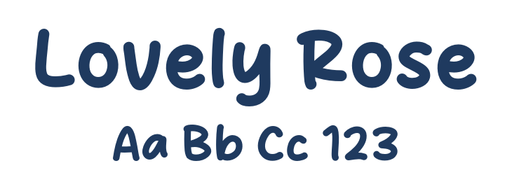 Lovely Rose Font Preview