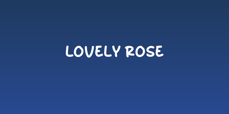 Lovely Rose Social Header