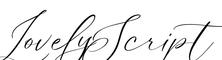 Lovely Script Шрифта