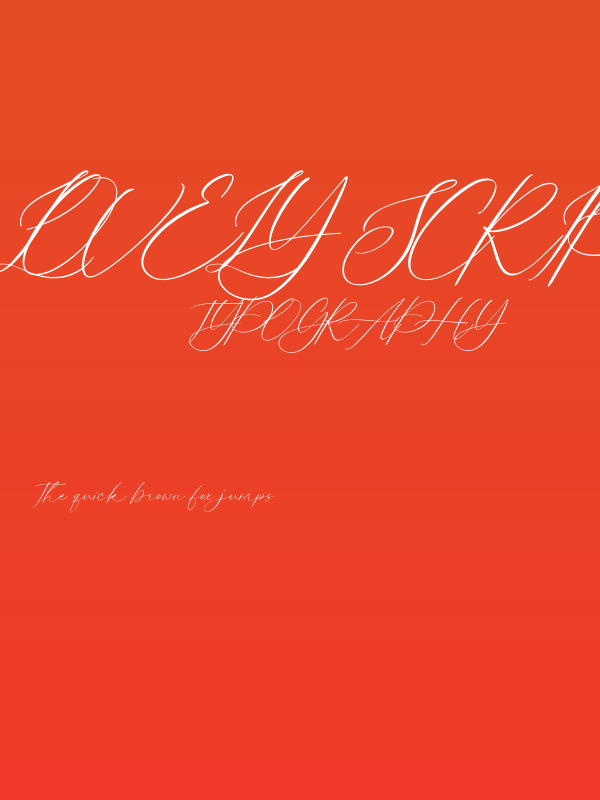 Lovely Script Poster