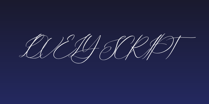 Lovely Script Social Header