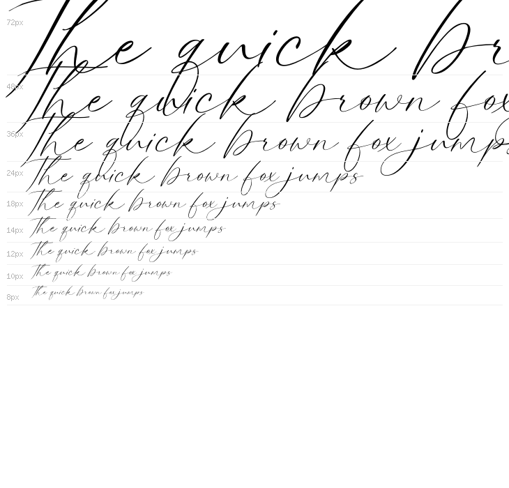 Lovely Script Waterfall