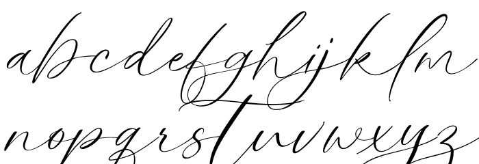 Lovely Script फ़ॉन्ट लोअरकेस