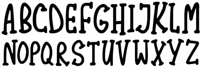 Lovely Serifs Font UPPERCASE