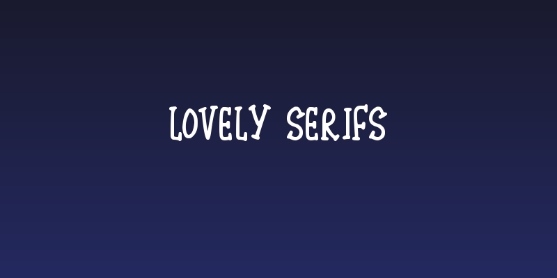 Lovely Serifs Social Header