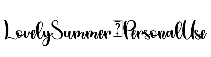Lovely Summer - Personal Use  नि: शुल्क फ़ॉन्ट्स डाउनलोड