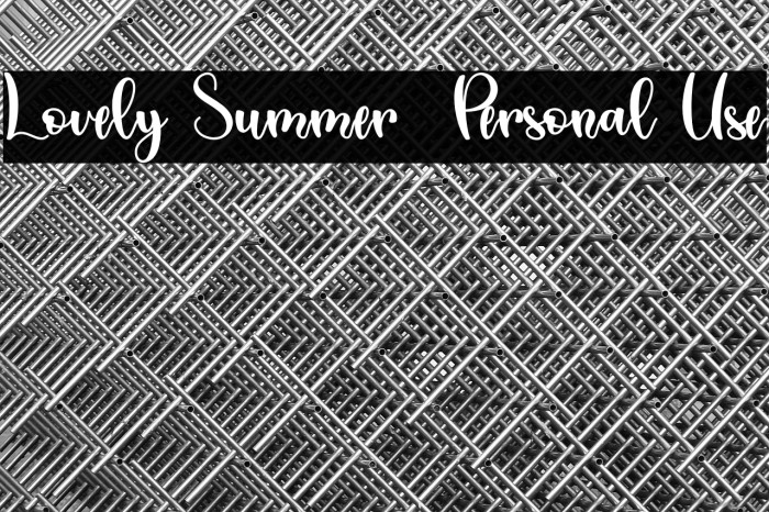 Lovely Summer - Personal Use Example 1