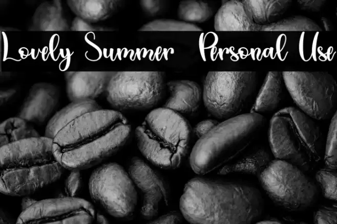 Lovely Summer - Personal Use Font examples