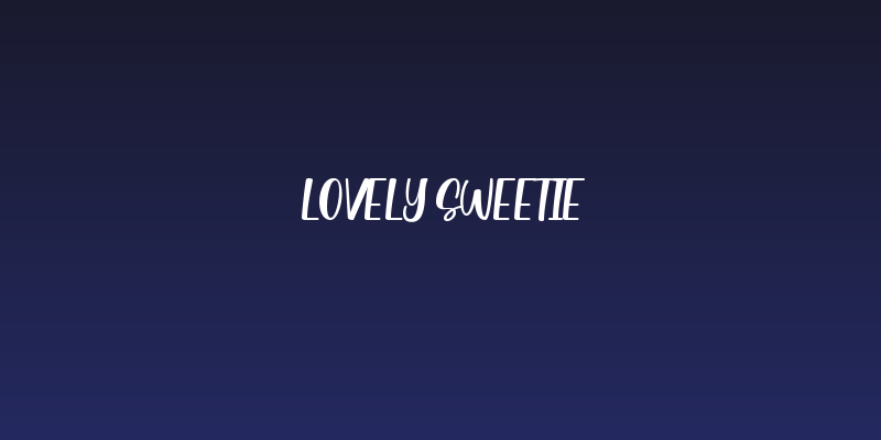 Lovely Sweetie Social Header
