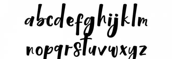 Lovely Sweetie Caratteri MINUSCOLO