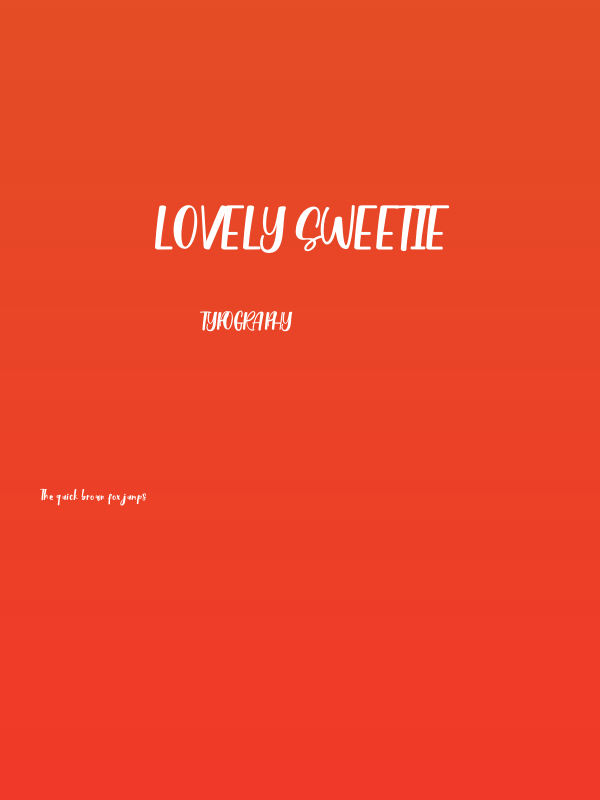 Lovely Sweetie Poster