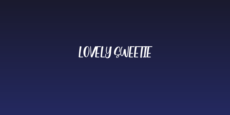 Lovely Sweetie Social Header