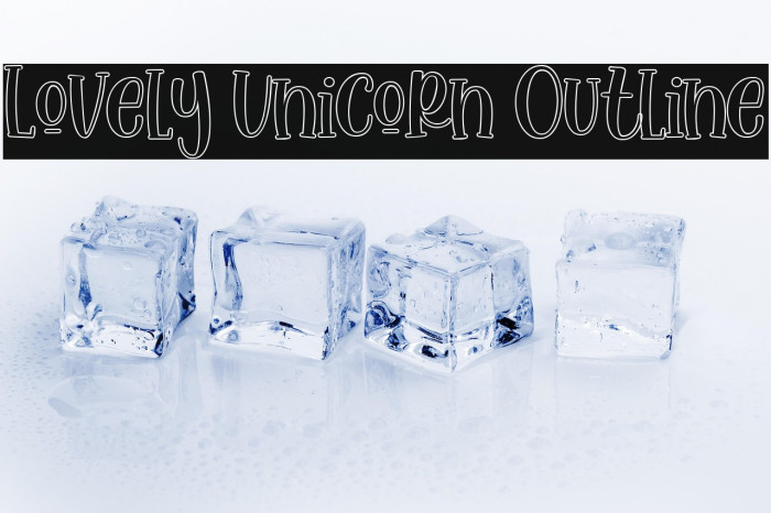 Lovely Unicorn Outline Example 1