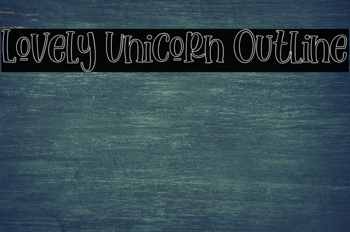 Lovely Unicorn Outline Example 2