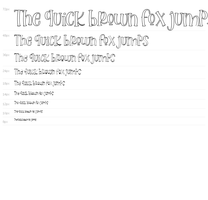 Lovely Unicorn Outline Waterfall