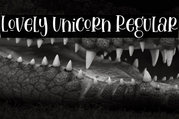 Lovely Unicorn Regular Example 1