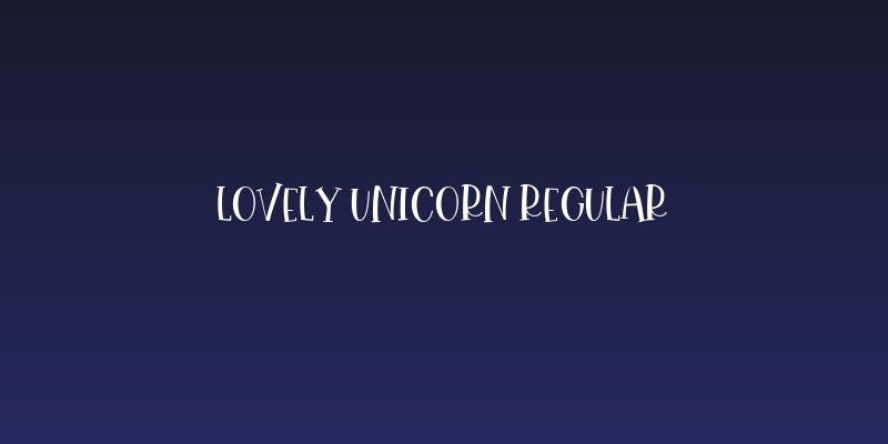 Lovely Unicorn Regular Social Header