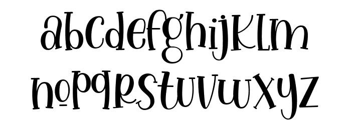 Lovely Unicorn Regular Font LOWERCASE