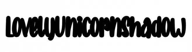 Lovely Unicorn Shadow  baixar fontes gratis