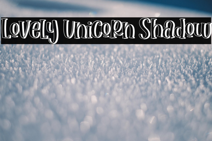 Lovely Unicorn Shadow Example 1