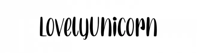 Lovely Unicorn  Frei Schriftart Herunterladen