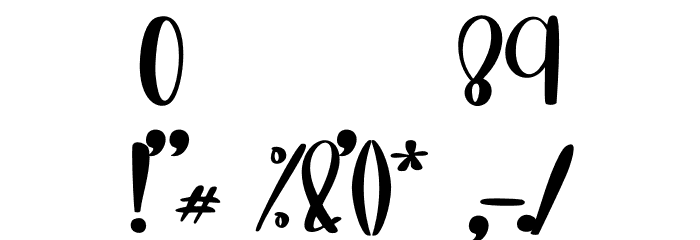 Lovely Unicorn Font OTHER CHARS
