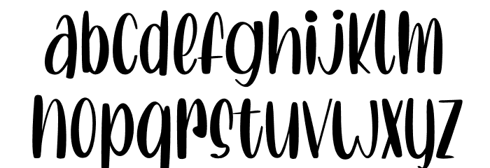 Lovely Unicorn Font LOWERCASE