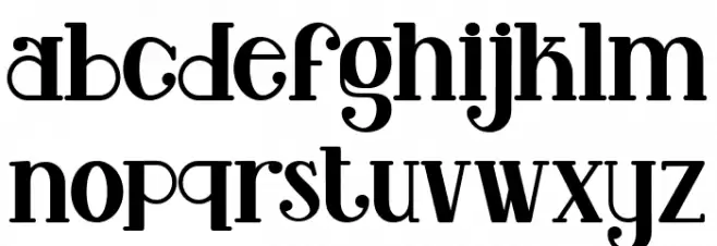 Lovely Valentine Regular फ़ॉन्ट लोअरकेस