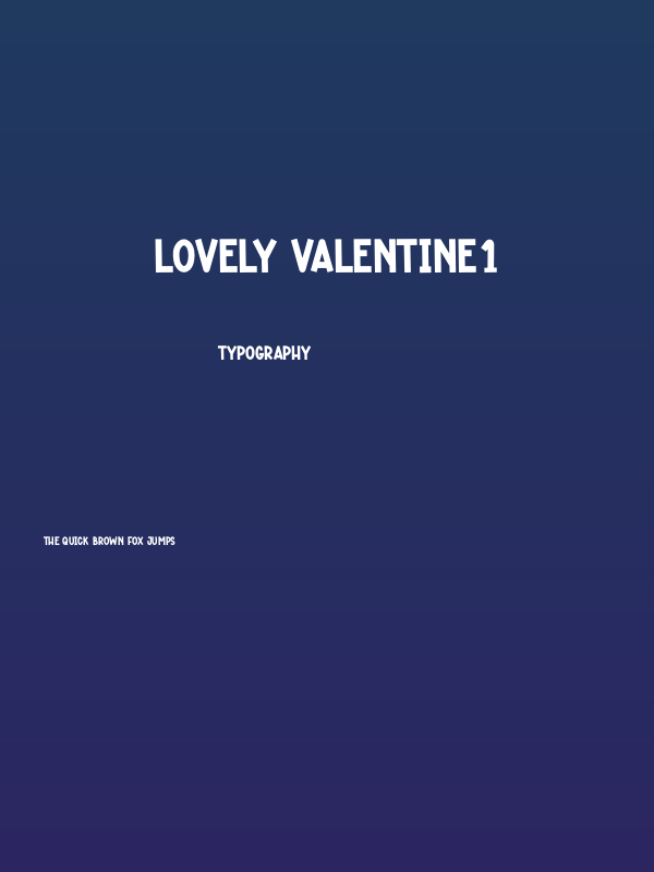 Lovely Valentine1 Poster