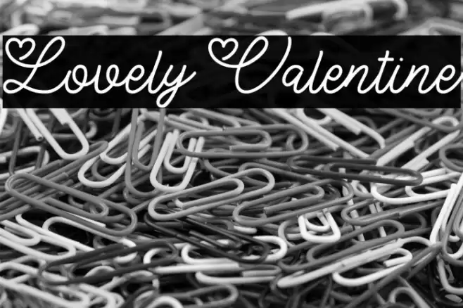 Lovely Valentine Font examples