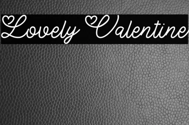 Lovely Valentine Font examples