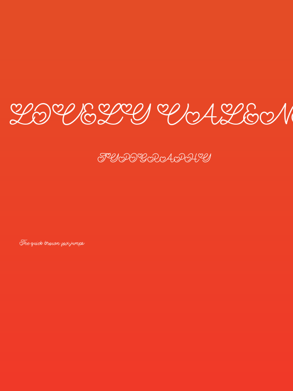 Lovely Valentine Poster