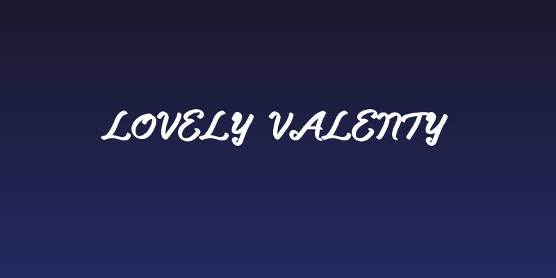 Lovely Valenty Social Header