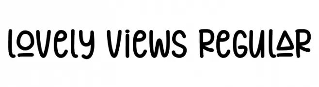 Lovely Views Regular  Fuentes Gratis Descargar