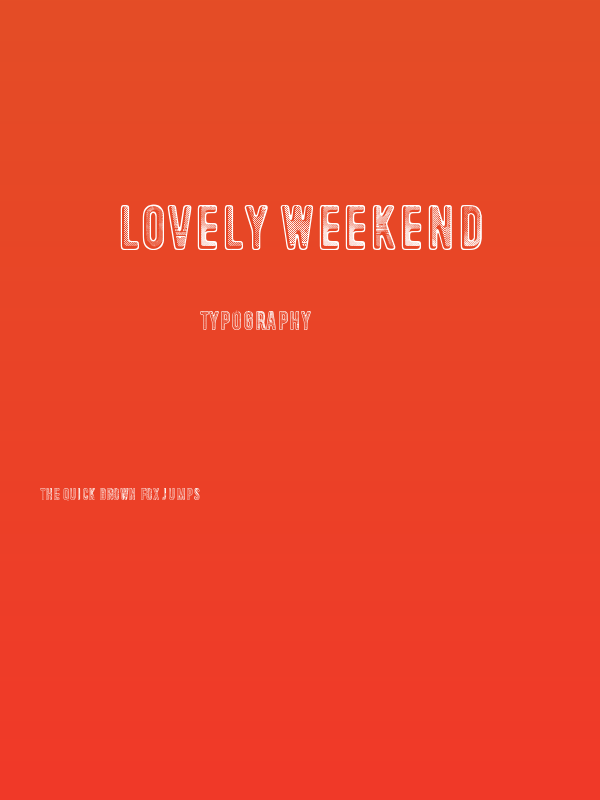 Lovely Weekend Poster