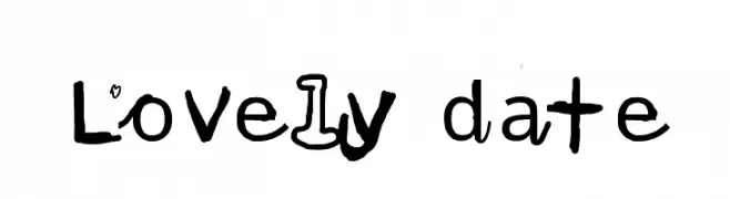 Lovely date  Fuentes Gratis Descargar