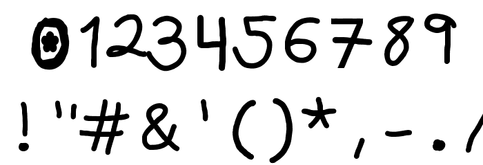 Lovely date Font OTHER CHARS