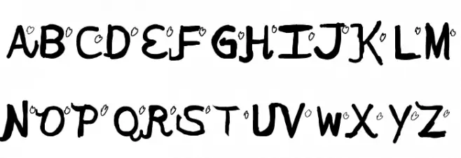 Lovely date 字体 大写