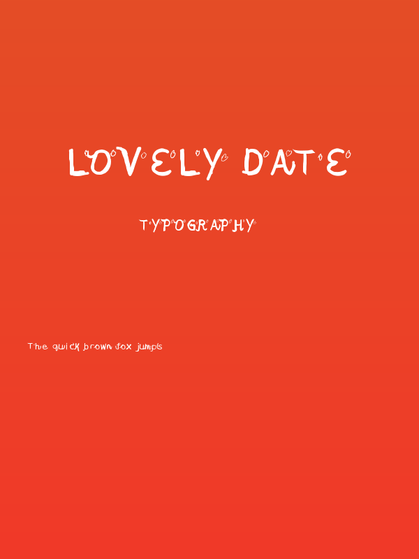 Lovely date Poster
