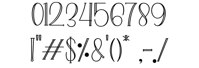 Lovely family Font OTHER CHARS