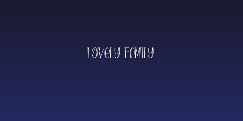 Lovely family Social Header