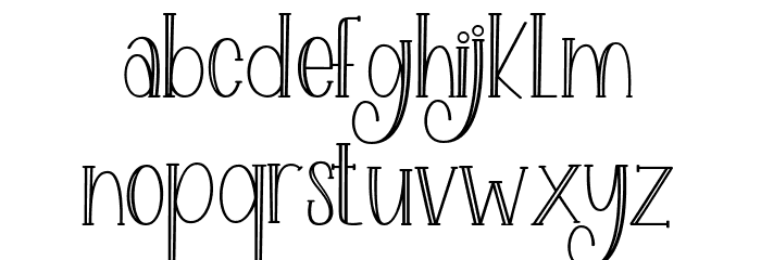 Lovely family Font LOWERCASE