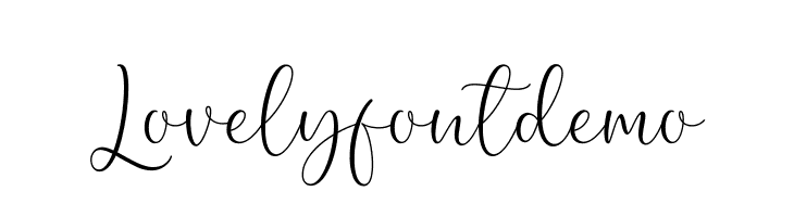 Lovely font demo  Fuentes Gratis Descargar