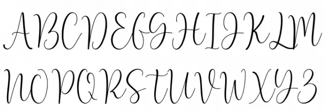 Lovely font demo Fonte MAIÚSCULAS