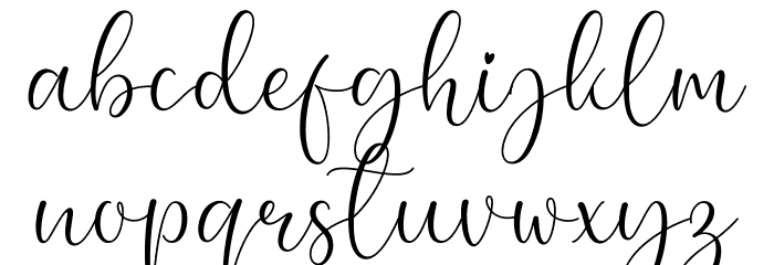 Lovely font demo Font LOWERCASE