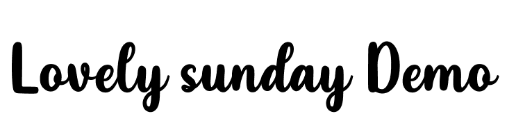Lovely sunday Demo  font caratteri gratis
