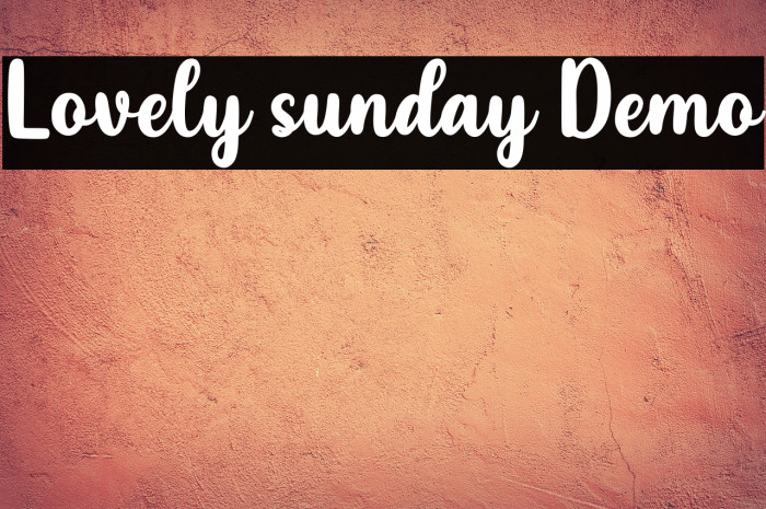Lovely sunday Demo Example 2